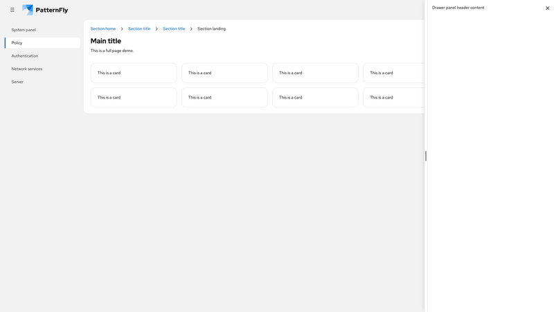 Expanded resizable viewport drawer screenshot
