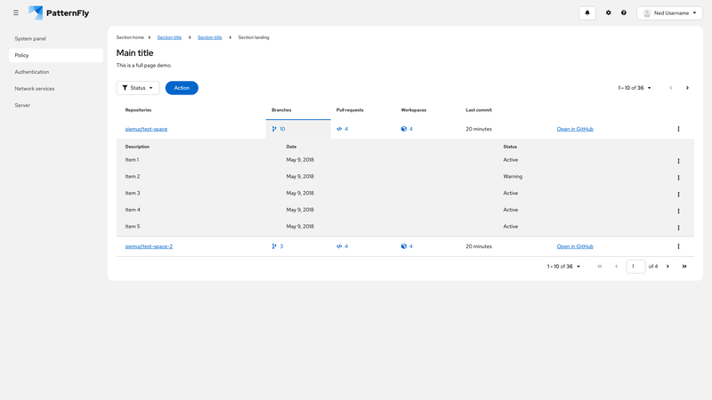 Compound expansion screenshot