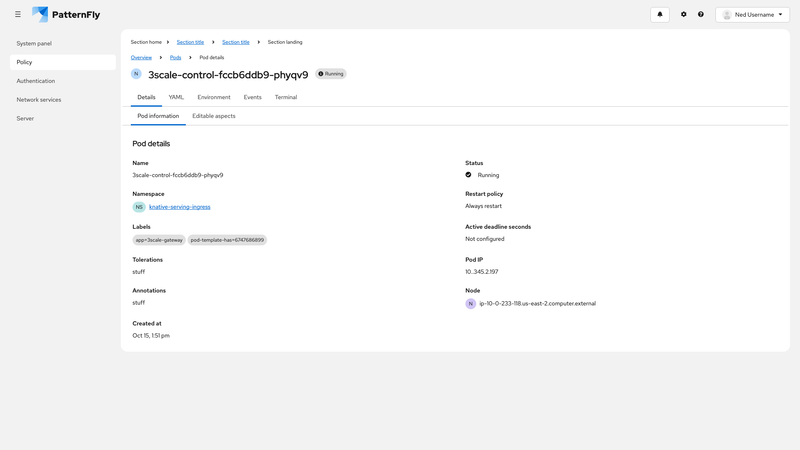 Open tabs with secondary tabs screenshot
