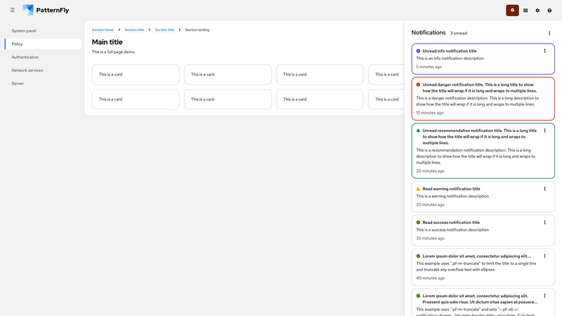 Expanded attention screenshot