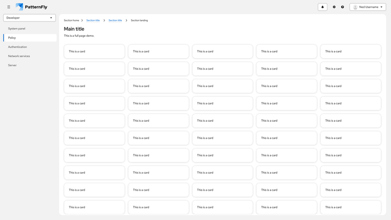 Context selector/perspective switcher in sidebar screenshot