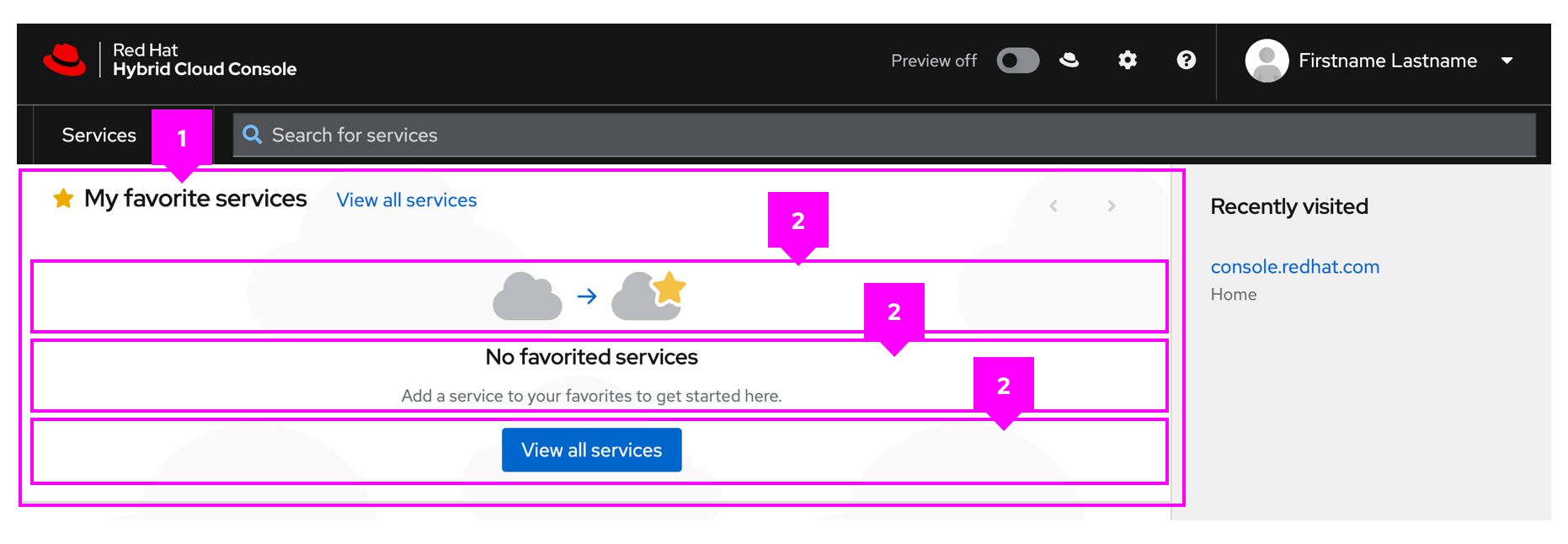 PatternFly website screenshot showing modal created with bullseye layout.