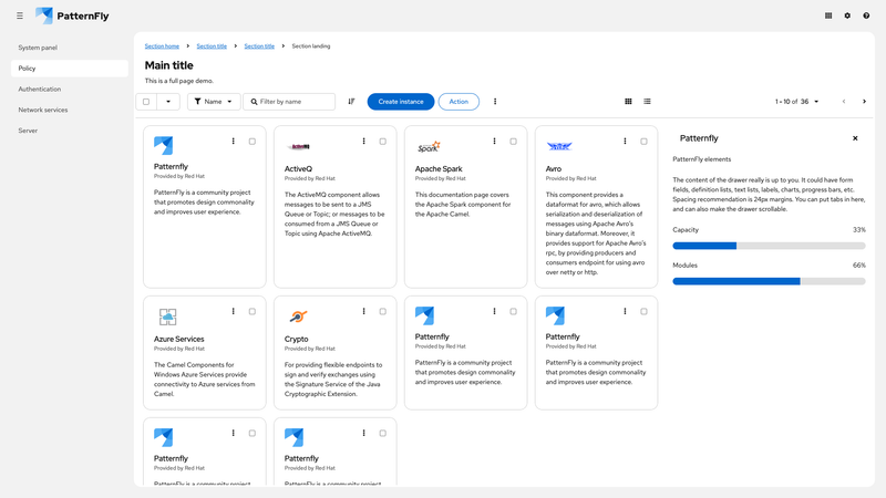 Primary-detail card view expanded screenshot
