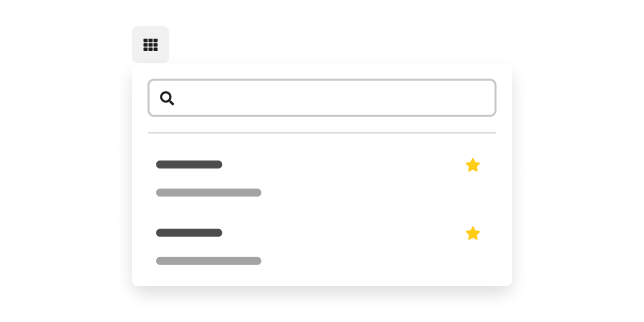 Application launcher illustration