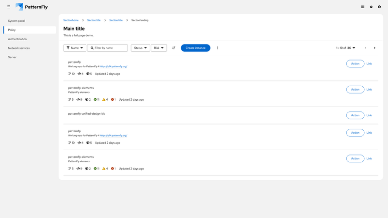 Primary-detail collapsed screenshot