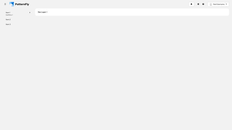 Drilldown nav screenshot