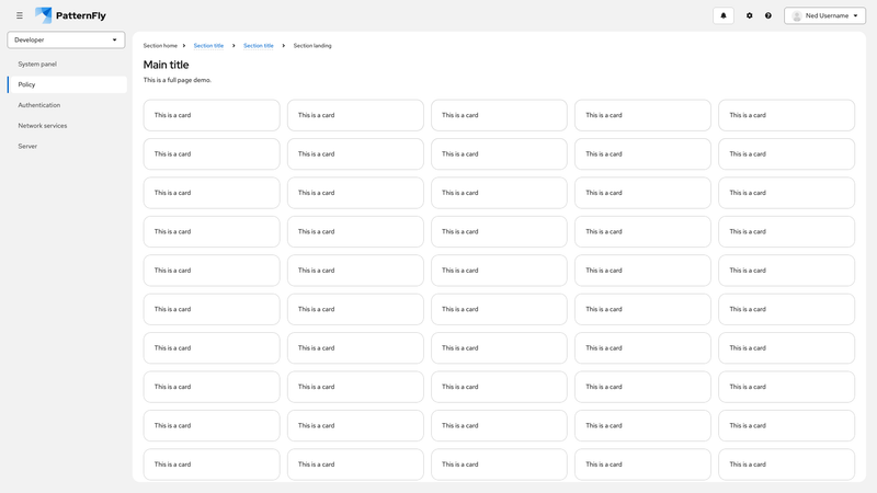 Context selector/perspective switcher in sidebar screenshot