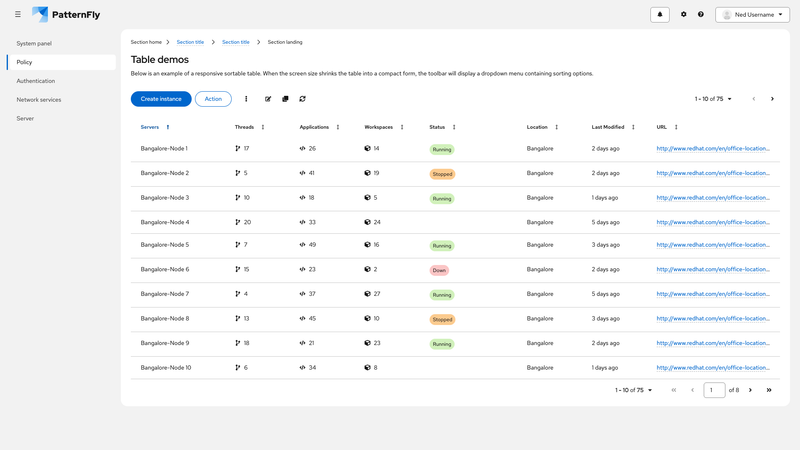 Sortable - responsive screenshot