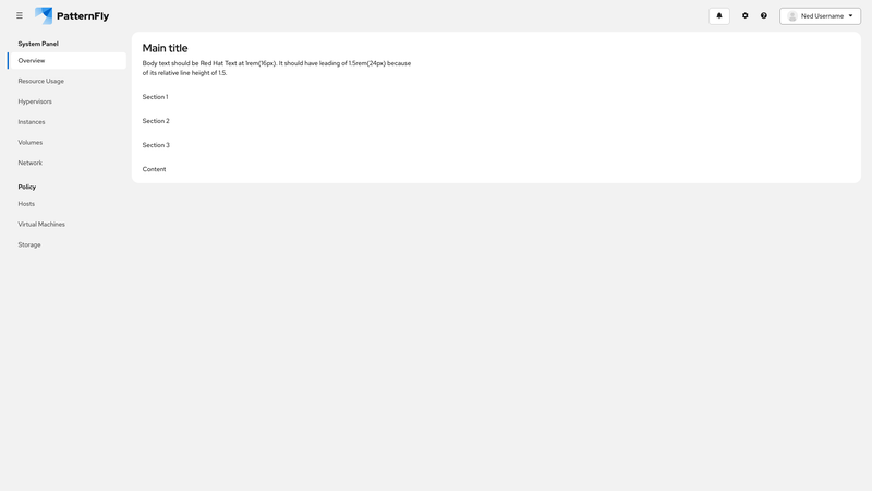 Grouped nav screenshot