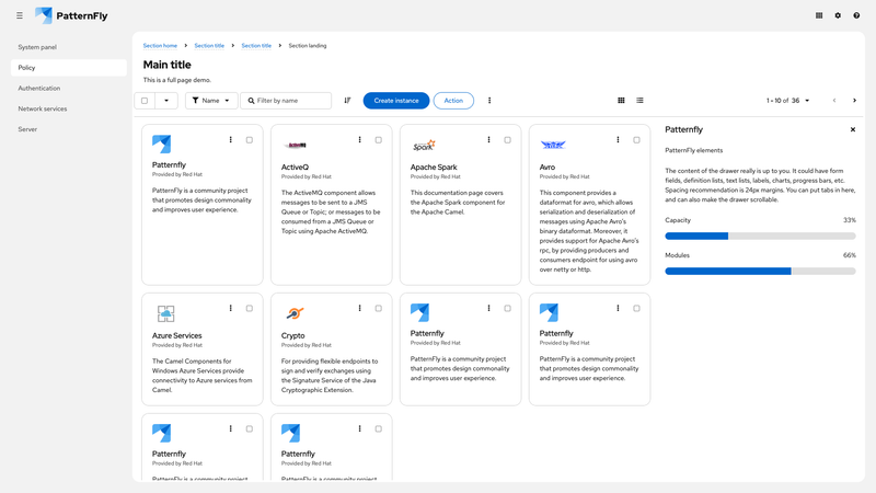 Primary-detail card view expanded screenshot