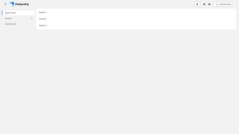 Flyout nav screenshot