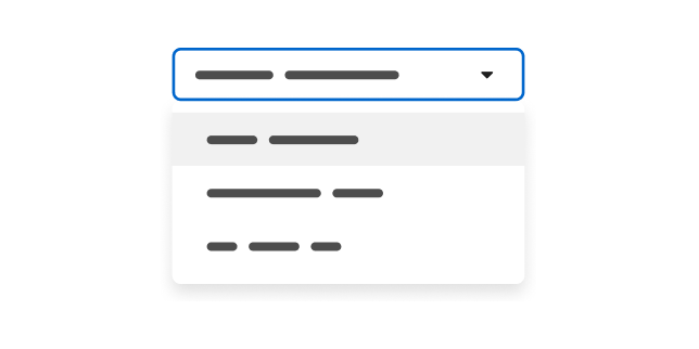 Dropdown illustration