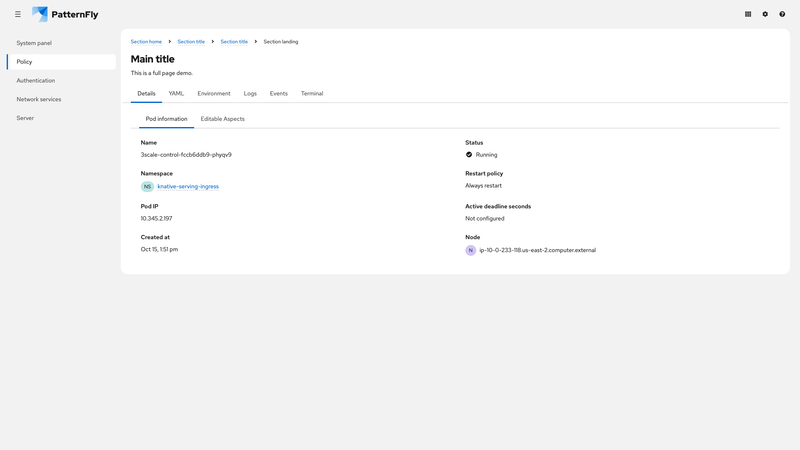 Open tabs with secondary tabs screenshot