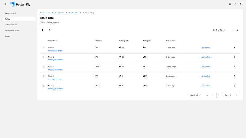 Toolbar pagination management on mobile screenshot