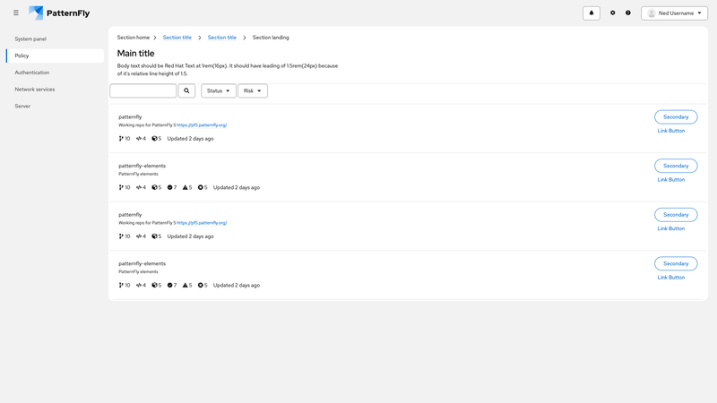 Primary-detail full page screenshot