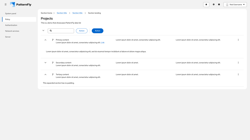 Expandable control in toolbar screenshot