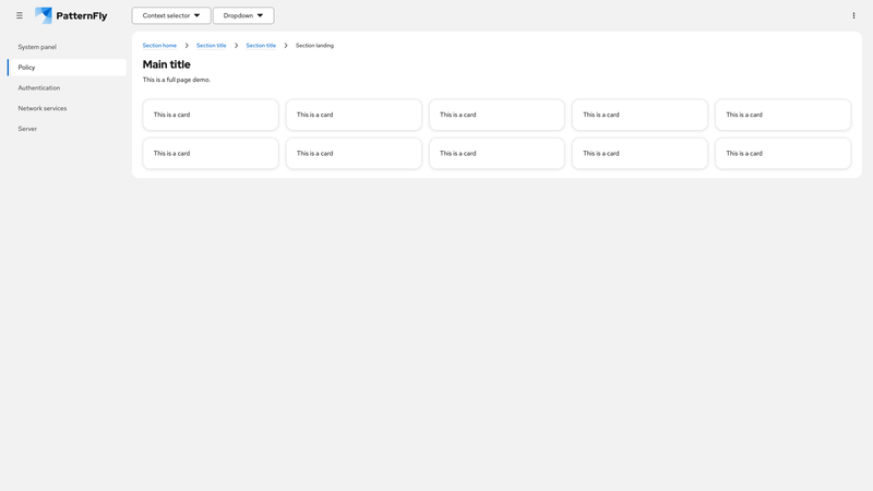 With context selector and dropdown screenshot