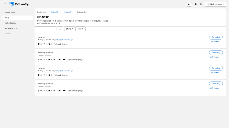 Primary-detail full page screenshot