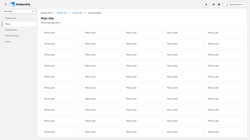 Context selector/perspective switcher in sidebar screenshot