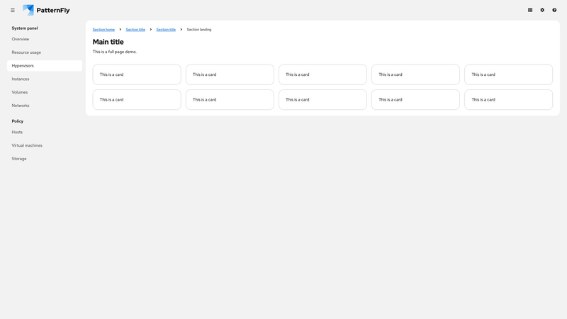 Grouped nav screenshot