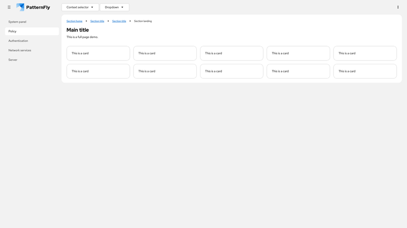 With context selector and dropdown screenshot