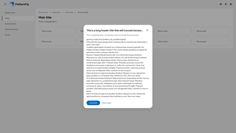 Scrollable content screenshot