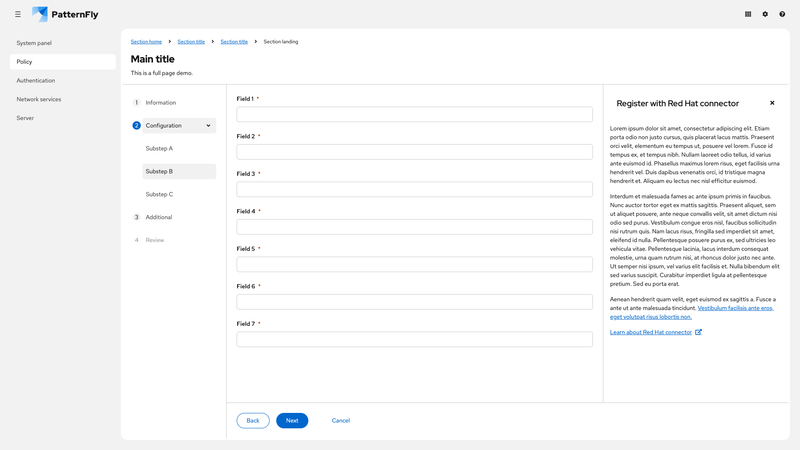 With drawer, in page, expanded screenshot