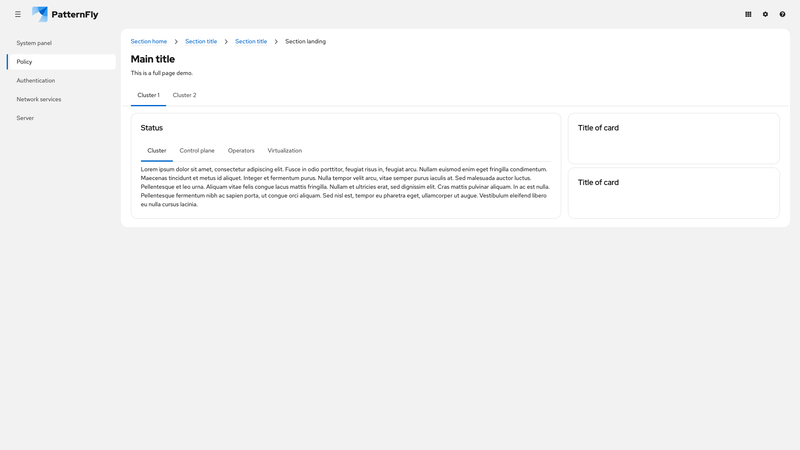 Nested tabs screenshot