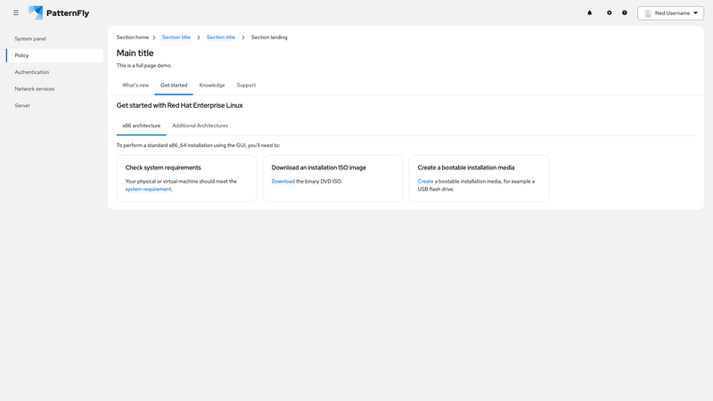 Nested, unindented tabs screenshot