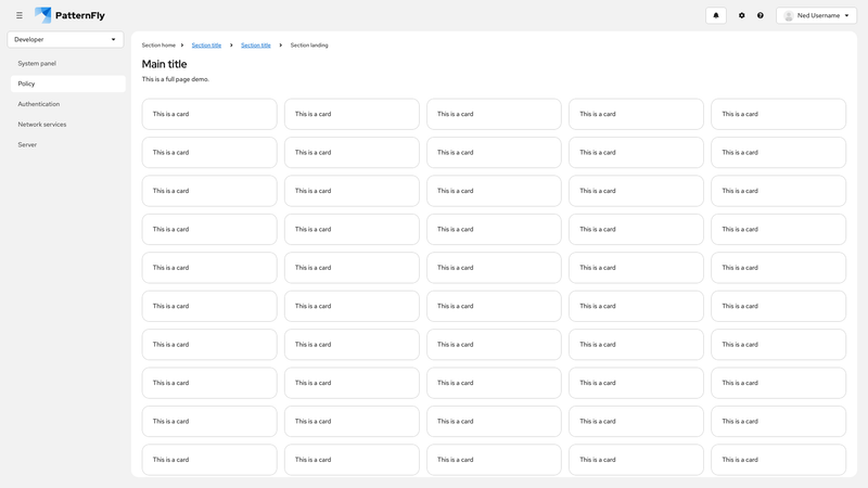 Context selector/perspective switcher in sidebar screenshot