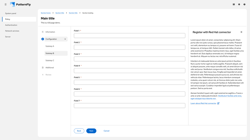 With drawer, in page, expanded screenshot