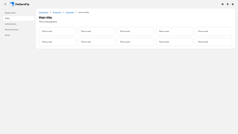Advanced integration with menu options screenshot