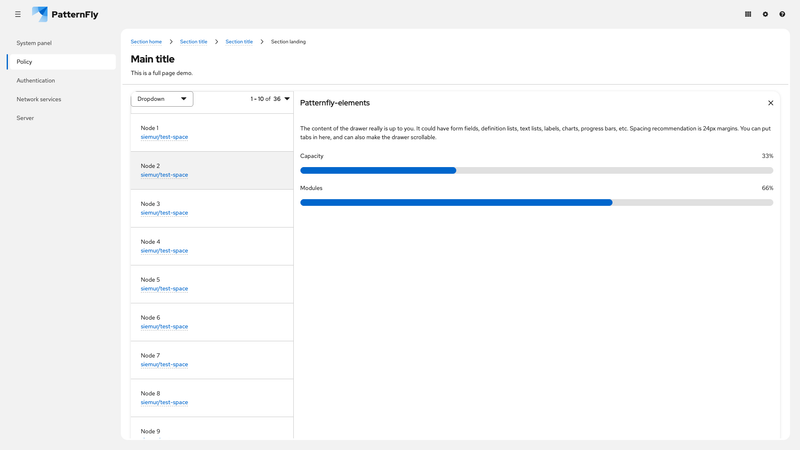 Primary-detail card data list expanded on mobile screenshot
