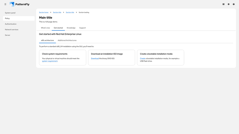 Nested, unindented tabs screenshot