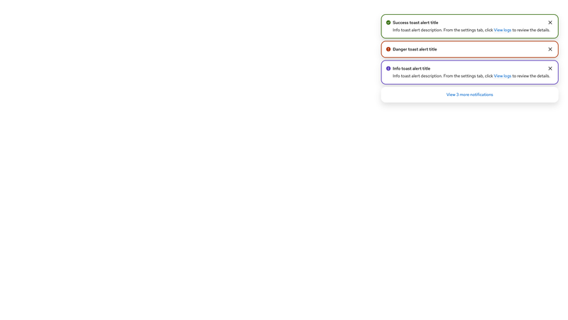 Toast alert group screenshot