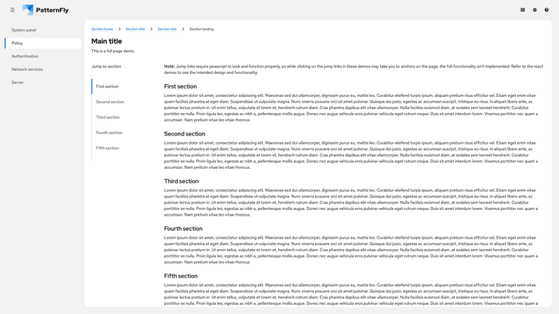 Vertical jump links collapsed on mobile screenshot