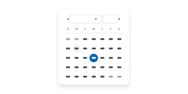 Calendar month illustration