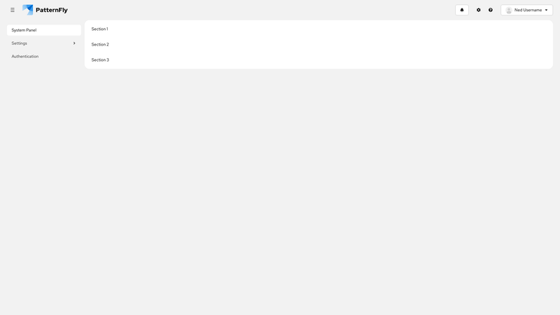 Flyout nav screenshot