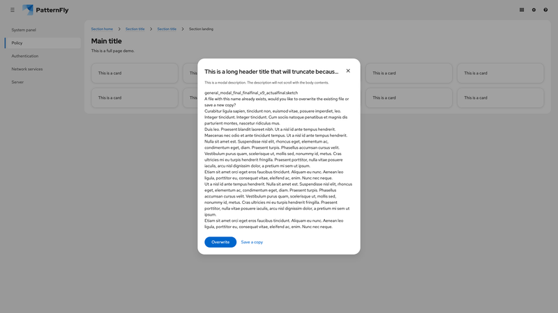 Scrollable content screenshot