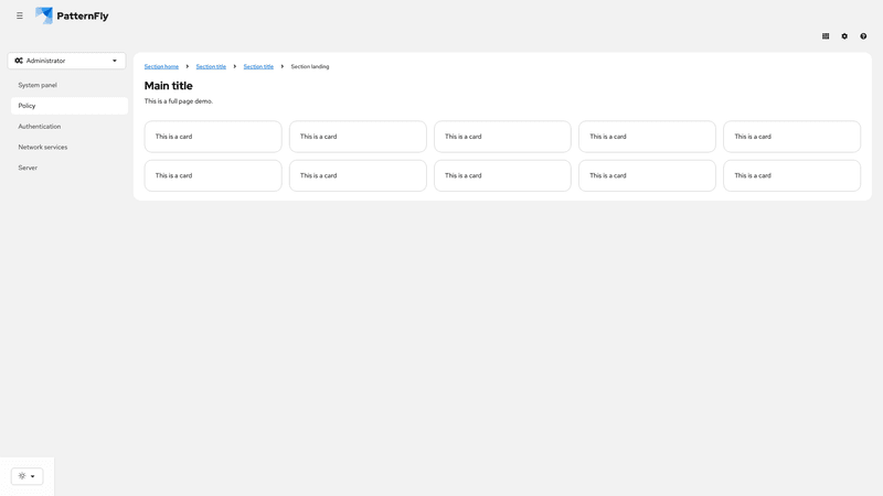 Context selector in sidebar screenshot