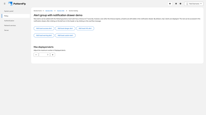 Alert group toast with notification drawer screenshot