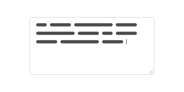 Text area illustration