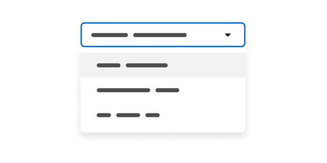 Dropdown illustration