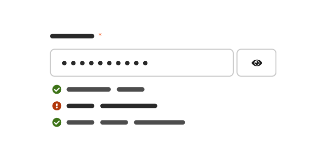 Password strength illustration