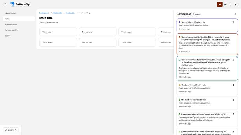 Expanded attention screenshot