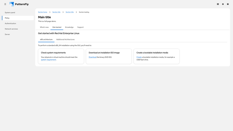 Nested, unindented tabs screenshot