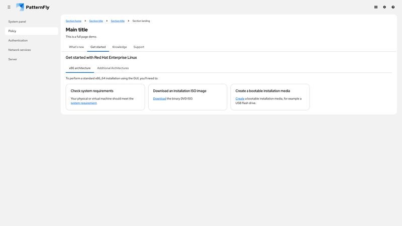 Nested, unindented tabs screenshot