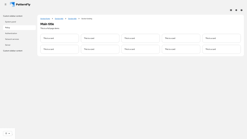 Multiple sidebar body elements screenshot