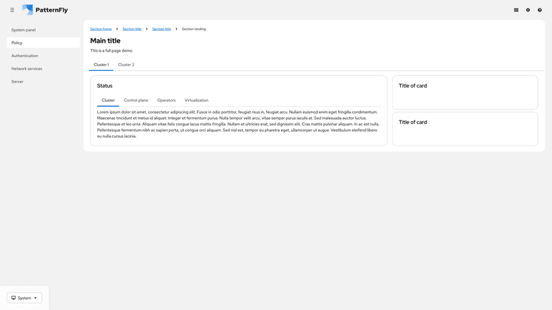 Nested tabs screenshot