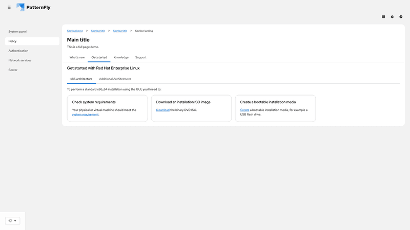 Nested, unindented tabs screenshot